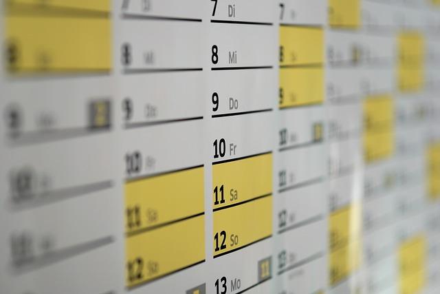 Event planning calendar for best practices.